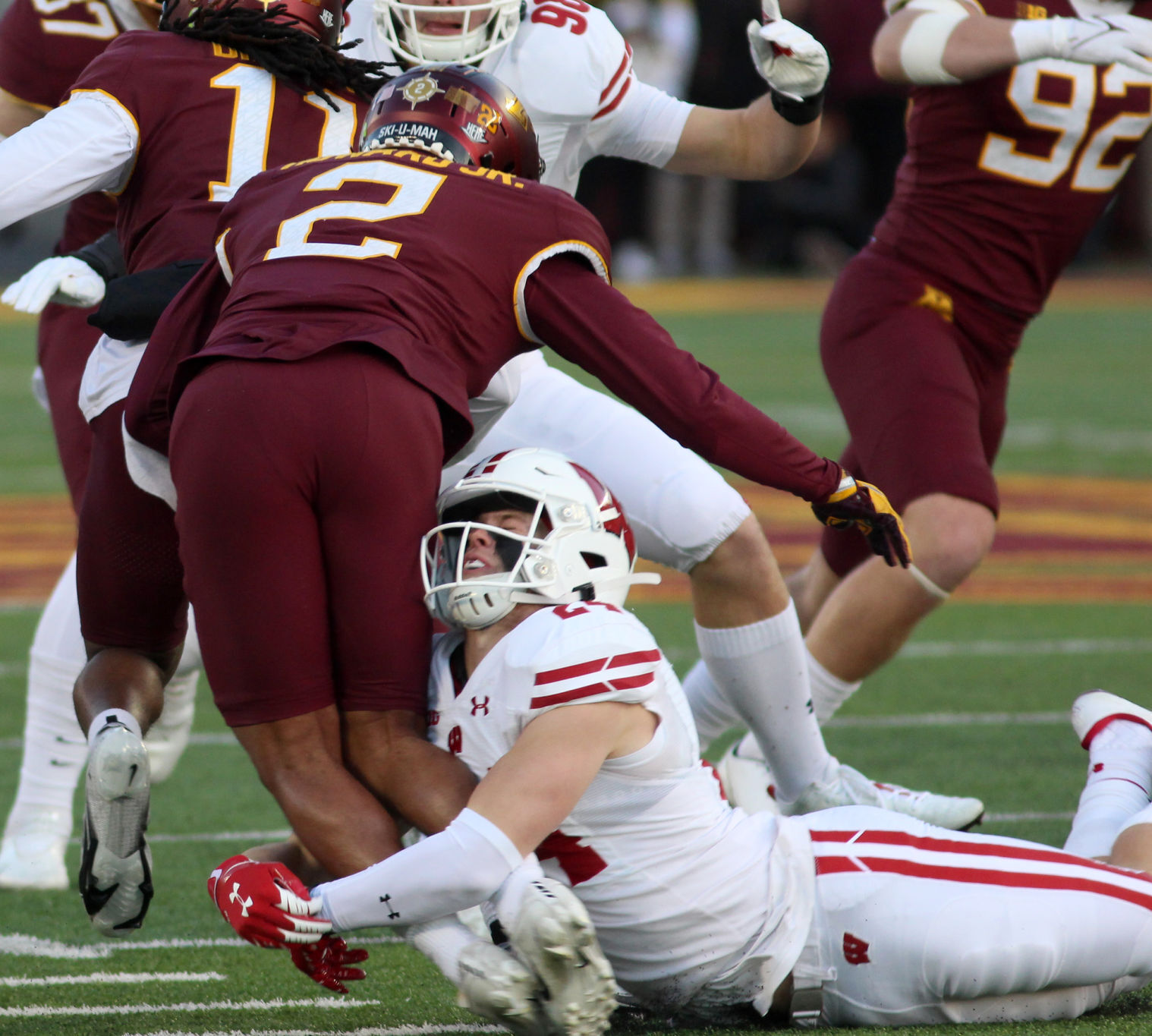 Wisconsin football at Minnesota 11-27-21